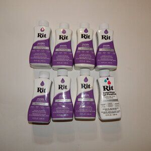 7 - Purple - RIT 8oz Liquid All Purpose Fabric Dye PLUS ColorStay Fixative